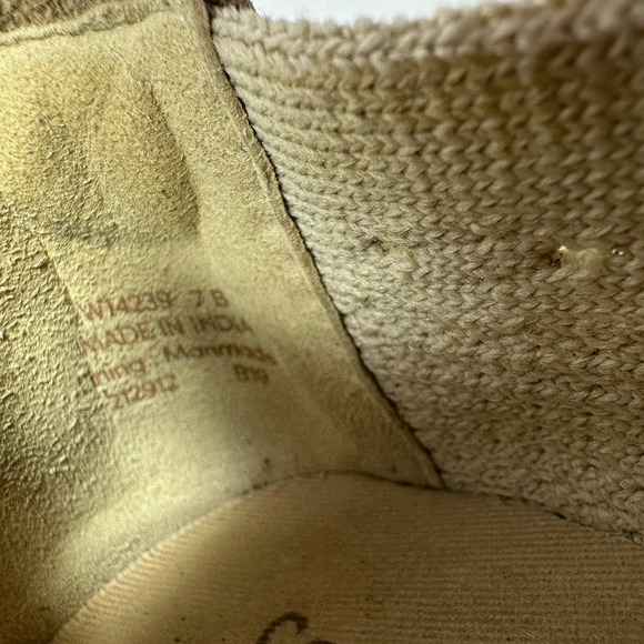 Cole Haan size 7 B 21292 grand os slip on flats sparkly taupe knit espadrille - Picture 10 of 13